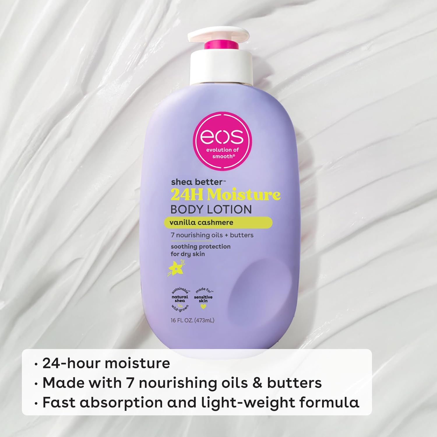 1760921639_eos-Shea-Better-Body-Lotion-Vanilla-Cashmere-24-Hour-Moisture-Skin-Care-Lightweight-Non-Greasy-Natural-Shea-Vegan-Vanilla-Body-Lotion-16-fl-oz.jpg eos Shea Better Body Lotion Vanilla Cashmere, 24-Hour Moisture Skin Care, Lightweight & Non-Greasy, Natural Shea, Vegan, Vanilla Body Lotion, 16 fl oz - Image 5