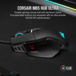 Corsair M65 RGB Ultra Tunable FPS Gaming Mouse Marksman 26,000 DPI Optical Sensor, Optical Switches, AXON Hyper-Processing Technology, Sensor Fusion Control, Tunable Weight System - Black - Image 3