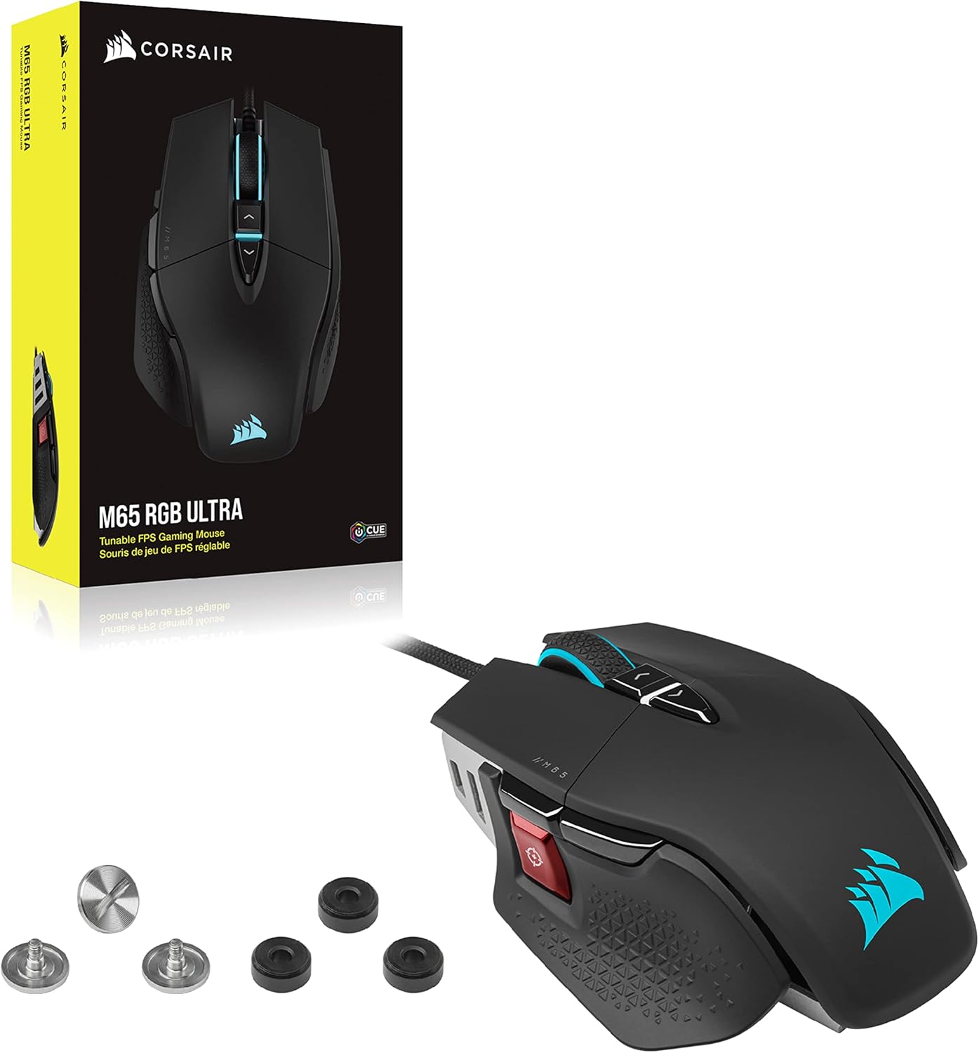 1760927839_Corsair-M65-RGB-Ultra-Tunable-FPS-Gaming-Mouse-Marksman-26000-DPI-Optical-Sensor-Optical-Switches-AXON-Hyper-Processing-Technology-Sensor-Fusion-Control-Tunable-Weight-System-Black.jpg Corsair M65 RGB Ultra Tunable FPS Gaming Mouse Marksman 26,000 DPI Optical Sensor, Optical Switches, AXON Hyper-Processing Technology, Sensor Fusion Control, Tunable Weight System - Black - Image 9