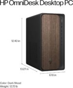 HP OmniDesk Desktop PC, Intel Core Ultra 7 265, 32 GB RAM, 2 TB SSD, Intel Graphics, Windows 11 Home, Microsoft Copilot, Dark Wood, M03-0060 (2025) - Image 6