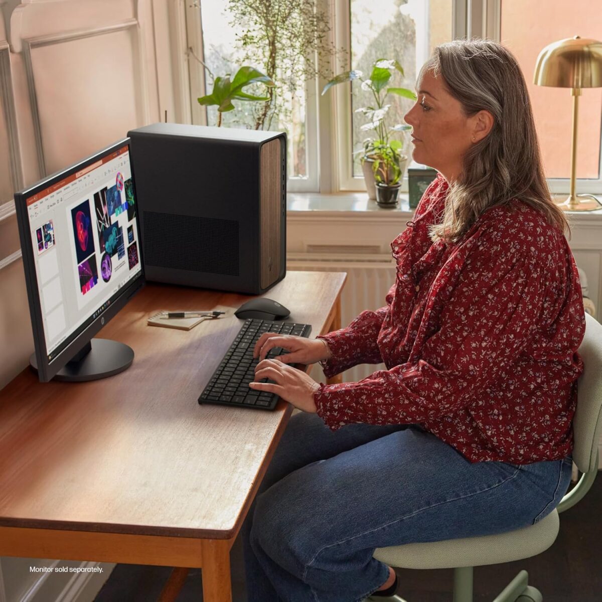 HP OmniDesk Desktop PC, Intel Core Ultra 7 265, 32 GB RAM, 2 TB SSD, Intel Graphics, Windows 11 Home, Microsoft Copilot, Dark Wood, M03-0060 (2025) - Image 13