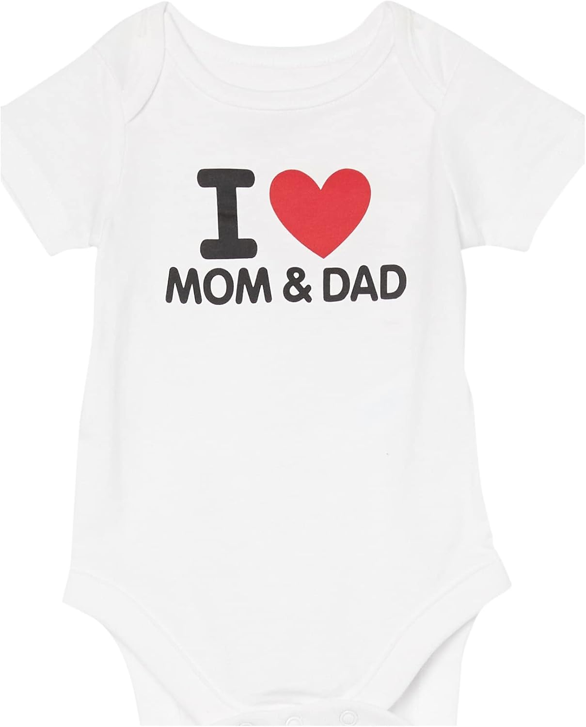 1760929965_The-Childrens-Place-unisex-baby-Short-Sleeve-100-Cotton-I-Love-Mom-Dad-Bodysuit.jpg The Children's Place unisex-baby Short Sleeve 100% Cotton I Love Mom & Dad Bodysuit - Image 4