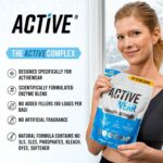 Active Wear Laundry Detergent & Soak - Formulated for Sweat and Workout Clothes - Natural Performance Concentrate Enzyme Booster Deodorizer - Powder Wash for Activewear Gym Apparel (90 Loads) - Image 3