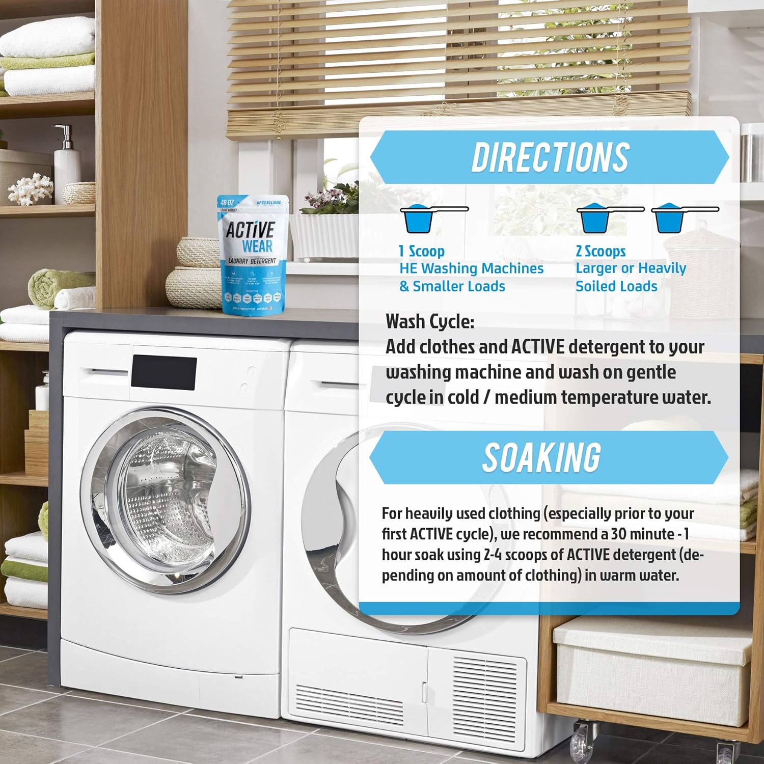 1760931537_Active-Wear-Laundry-Detergent-Soak-Formulated-for-Sweat-and-Workout-Clothes-Natural-Performance-Concentrate-Enzyme-Booster-Deodorizer-Powder-Wash-for-Activewear-Gym-Apparel-90-Loads.jpg Active Wear Laundry Detergent & Soak - Formulated for Sweat and Workout Clothes - Natural Performance Concentrate Enzyme Booster Deodorizer - Powder Wash for Activewear Gym Apparel (90 Loads) - Image 7
