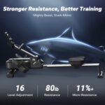 MERACH Foldable Rowing Machines for Home, Magnetic Rowing Machine with 16-Level, Compact Row Saves 20% Space, 350 LBS Load Capacity, Free MERACH App and 1000+ Champion Coaching Course & Games - Image 3
