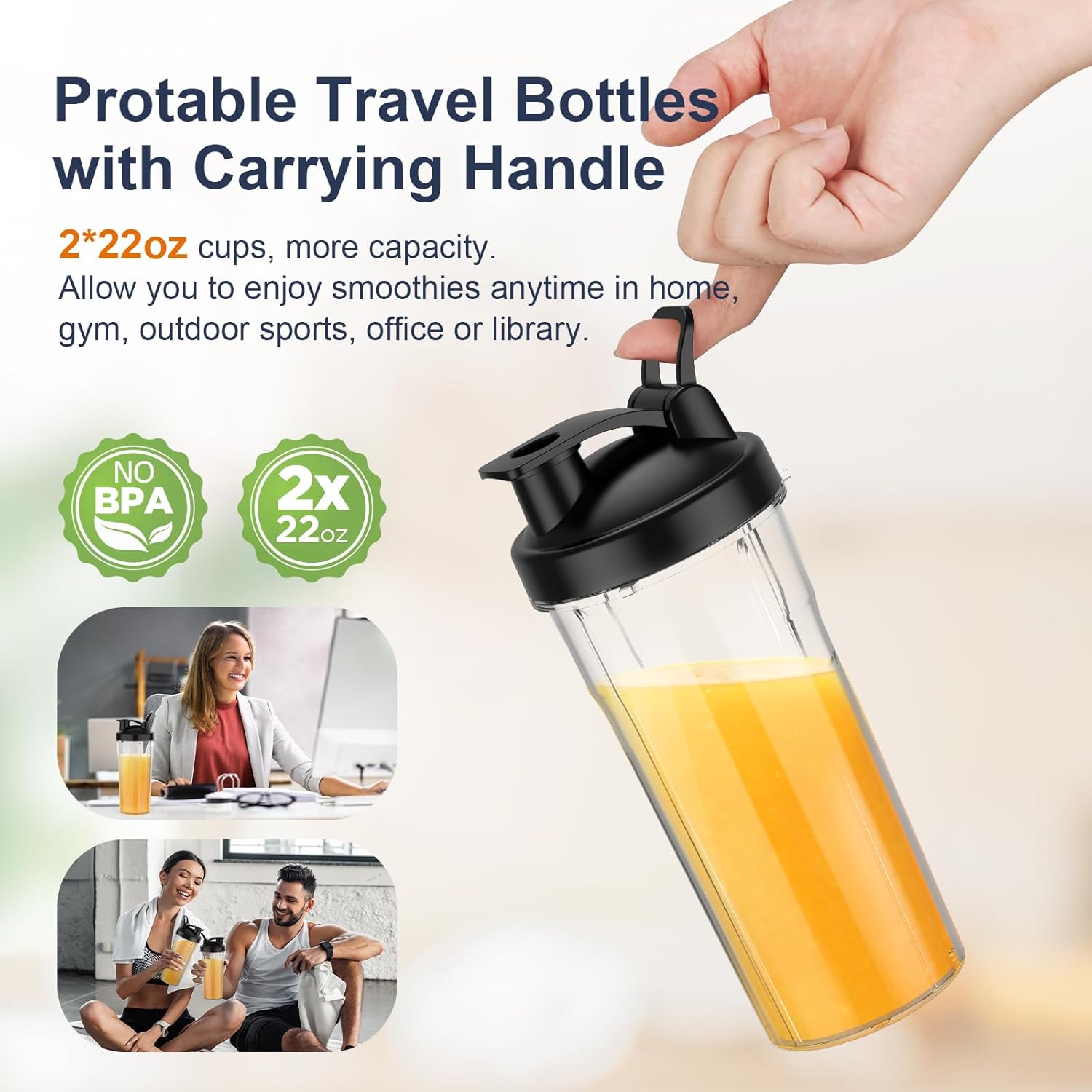 1760993313_KOIOS-Smoothie-Blender-900W-Personal-Blender-for-Shakes-and-Smoothies-for-Kitchen-with-2-No-BPA-22oz-Portable-Cups-Single-Serve-Smoothies-Maker-Mixer-for-Juices-Nutritious-Recipe-Grey-Blue.jpg KOIOS Smoothie Blender, 900W Personal Blender for Shakes and Smoothies for Kitchen with 2 No-BPA 22oz Portable Cups, Single Serve Smoothies Maker Mixer for Juices, Nutritious Recipe (Grey Blue) - Image 5