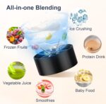 KOIOS Smoothie Blender, 900W Personal Blender for Shakes and Smoothies for Kitchen with 2 No-BPA 22oz Portable Cups, Single Serve Smoothies Maker Mixer for Juices, Nutritious Recipe (Grey Blue) - Image 6