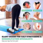 Slant Board for Calf Stretching, 5 Adjustable Angles Incline Board for Squat Wedge, 480 lbs Weight Capacity Calf Stretch Yoga Foam Wedge for Exercise, Squat, Ankle Mobility & Physical Therapy - Image 5