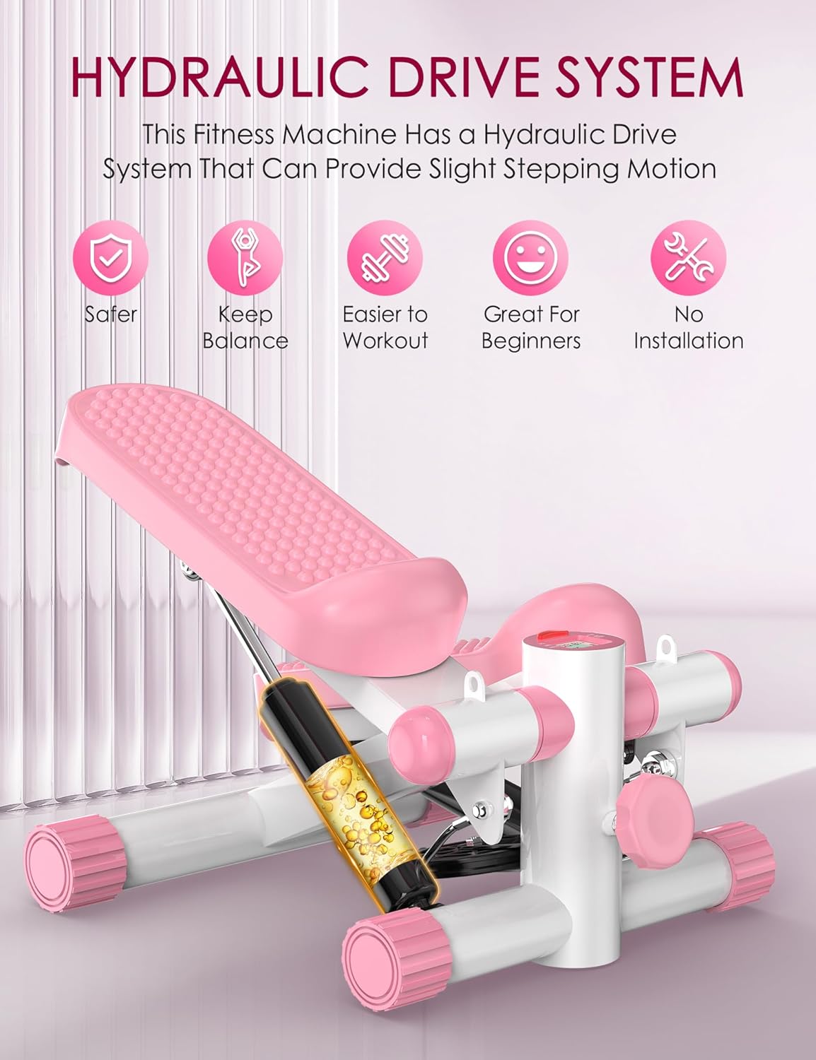 1760999030_Steppers-for-Exercise-at-Home-KitGody-Mini-Stepper-with-Resistance-Bands-Portable-Stair-Stepper-for-Home-330LBS-Capacity-Adjustable-Height-Fitness-Stepper-Machine.jpg Steppers for Exercise at Home, KitGody Mini Stepper with Resistance Bands, Portable Stair Stepper for Home 330LBS Capacity, Adjustable Height Fitness Stepper Machine - Image 3