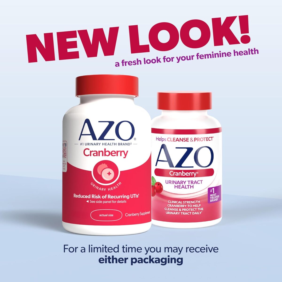 AZO Cranberry Supplement, Made with Concentrated Whole Fruit Cranberry Powder to Help Cleanse and Protect the Urinary Tract*, Sugar Free Cranberry Pills, Non-GMO, 100 Softgels - Image 4