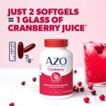 AZO Cranberry Supplement, Made with Concentrated Whole Fruit Cranberry Powder to Help Cleanse and Protect the Urinary Tract*, Sugar Free Cranberry Pills, Non-GMO, 100 Softgels - Image 5