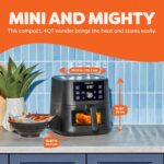Instant Pot 4QT VORTEX 6-in-1 Mini Air Fryer, Air fry, Bake, Roast, Broil, Dehydrate or Reheat, Black, 4 Quarts - Image 3