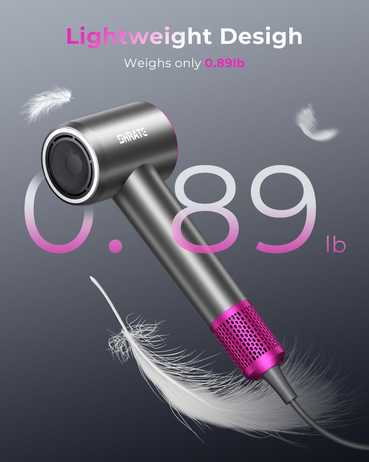 1761015610_SHRATE-Professional-High-Speed-Ionic-Hair-Dryer-Ultra-Fast-Drying-500-Million-Negative-Ions-Low-Noise-160000-RPM-Compact-Blow-Dryer-with-Magnetic-Diffuser-for-Faster-Drying-All-Hair-Types.jpg SHRATE Professional High Speed Ionic Hair Dryer | Ultra-Fast Drying | 500 Million Negative Ions | Low Noise | 160000 RPM | Compact Blow Dryer with Magnetic Diffuser for Faster Drying All Hair Types - Image 5