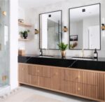 Rectangle Bathroom Mirror 28x34 inch, Large Mirror with Black Frame, Rectangular Vanity Mirror 28" X 34", Modern Matte Wall Mounting Mirrors, Hang Horizontal or Vertical - Image 4