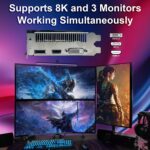 Radeon RX 590 8GB GME Graphics Card, 2304SP GDDR5 256 Bit PCIE 3.0X16 Computer Gaming Gpu, Dual Freeze Fans Video Card with HDMI/DP/DVI Ports Support 8K - Image 5