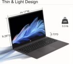HP 255 G10 Business Laptop (15.6" FHD Anti-Glare, AMD Ryzen 7 7730U (> Intel i7-1355U) 16GB RAM, 512GB SSD) for Home, Student, Military Grade, Webcam w/Shutter, Numeric Keypad, Wi-Fi 6, Win 11 Pro - Image 8