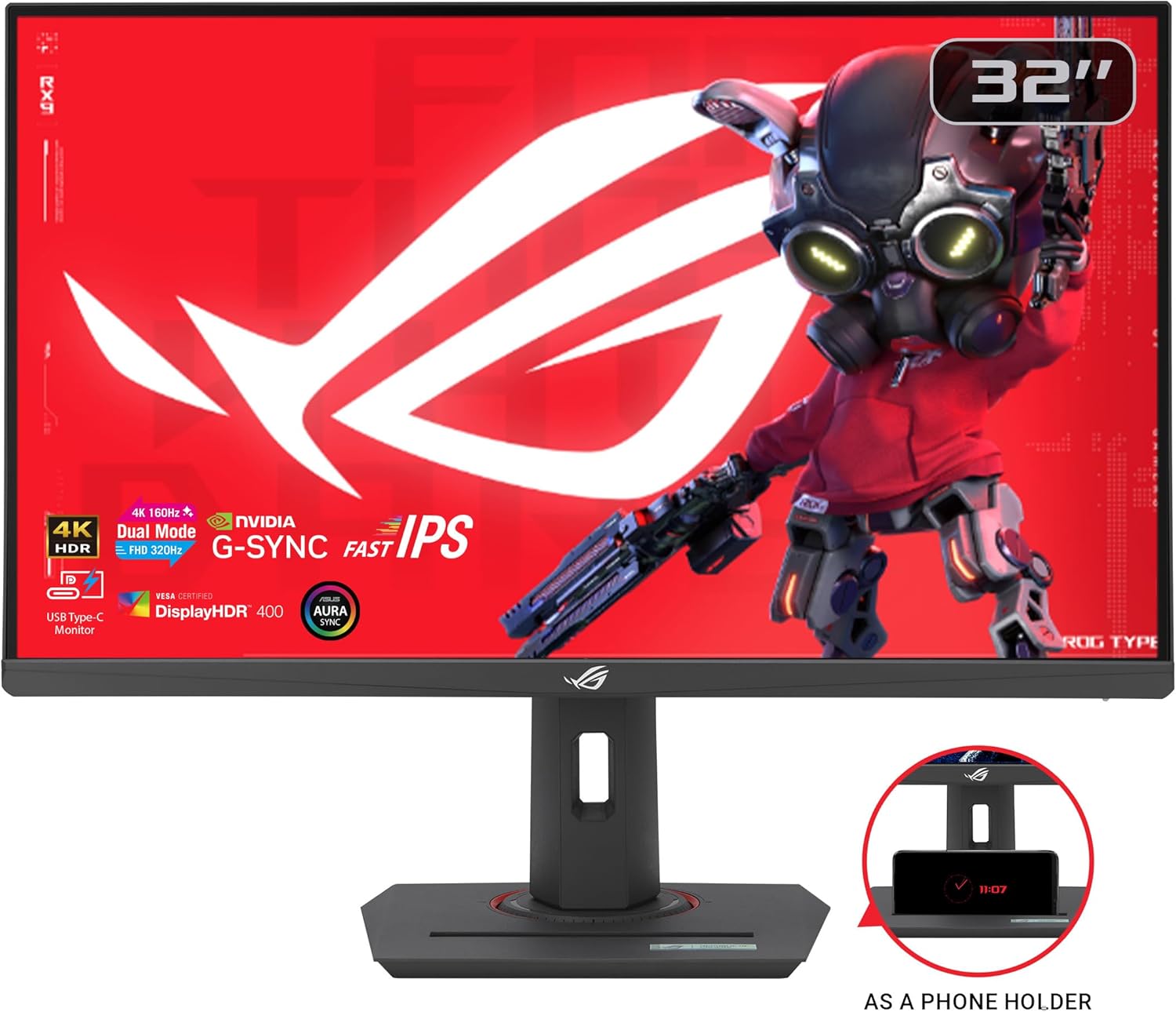 1761033651_ASUS-ROG-Strix-32-4K-HDR-Gaming-Monitor-XG32UCG-–-3840x2160-Dual-Mode-4K-160HzFHD-320Hz-0.3ms-Fast-IPS-Extreme-Low-Motion-Blur-Sync-USB-C-G-SYNC-Compatible-Tripod-Socket-3-yr-Warranty.jpg ASUS ROG Strix 32” 4K HDR Gaming Monitor (XG32UCG) – 3840x2160, Dual Mode (4K 160Hz/FHD 320Hz), 0.3ms, Fast IPS, Extreme Low Motion Blur Sync, USB-C, G-SYNC Compatible, Tripod Socket, 3 yr Warranty - Image 3