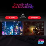 ASUS ROG Strix 32” 4K HDR Gaming Monitor (XG32UCG) – 3840x2160, Dual Mode (4K 160Hz/FHD 320Hz), 0.3ms, Fast IPS, Extreme Low Motion Blur Sync, USB-C, G-SYNC Compatible, Tripod Socket, 3 yr Warranty - Image 6