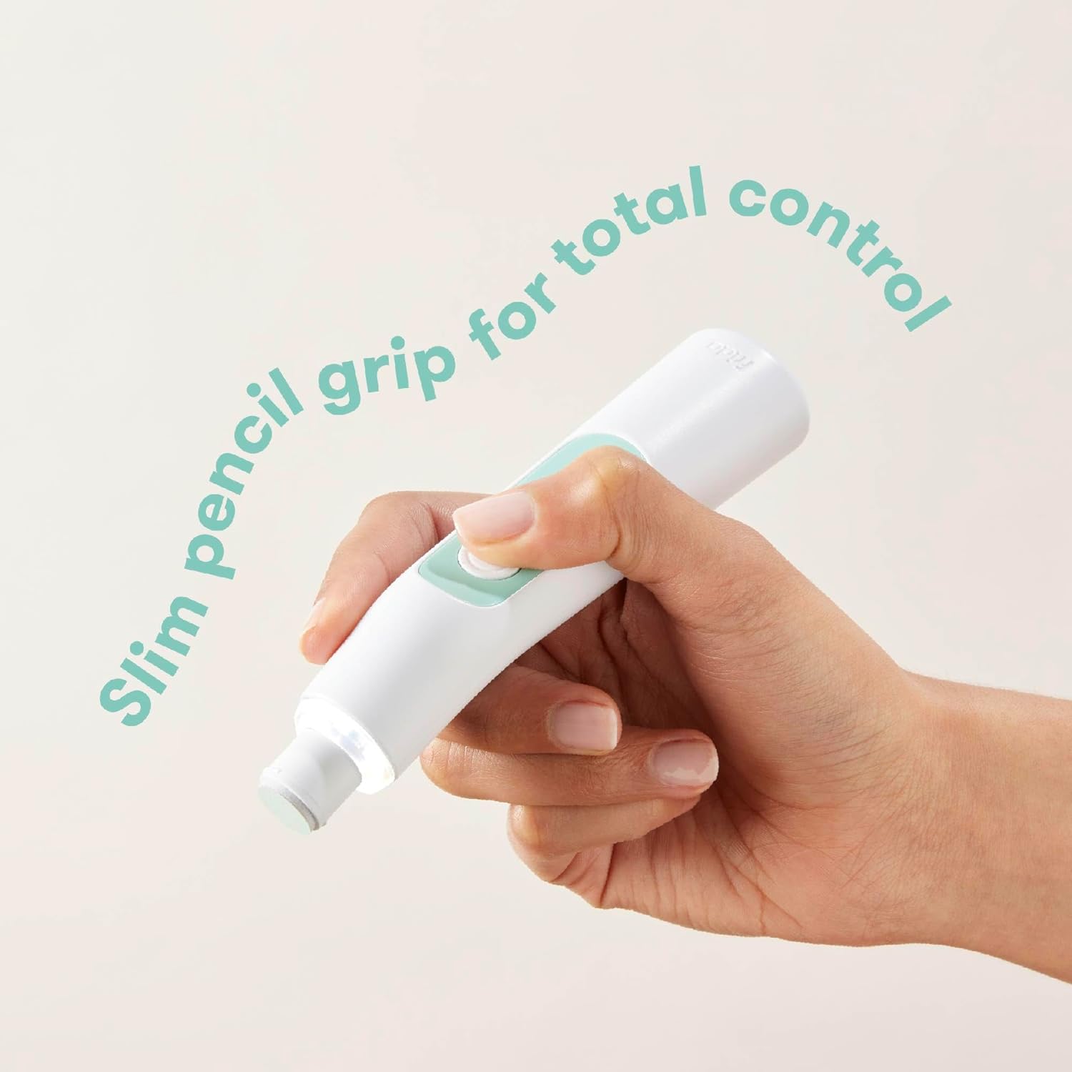 1761034378_Frida-Baby-Electric-Nail-Buffer-Safe-Easy-Baby-Nail-File-Baby-Nail-Clippers-Nail-Trimmer-Kit-for-Newborn-Toddler-Childrens-FingernailsToenails-4-Buffer-Pads-LED-Light-Storage-Case-White.jpg Frida Baby Electric Nail Buffer | Safe + Easy Baby Nail File, Baby Nail Clippers + Nail Trimmer Kit for Newborn, Toddler, Children's Fingernails/Toenails, 4 Buffer Pads, LED Light, Storage Case, White - Image 4