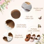 HsdsBebe Infant Baby Girls Mary Jane Flats Bow Non-Slip Soft Sole Princess Toddler First Walkers Sneaker Wedding Dress Shoes - Image 6