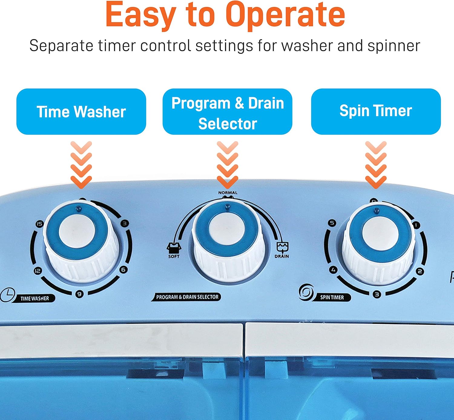 1761083130_Pyle-Portable-2-in-1-Washing-MachineSpin-Dryer-Convenient-Top-Loading-Easy-AccessEnergyWater-Efficient-DesignIdeal-for-Smaller-Loads-No-Special-Parts-or-Plumbing-Required-2-FT-Drainage-Hose.jpg Pyle Portable 2-in-1 Washing Machine&Spin-Dryer-Convenient Top-Loading Easy Access,Energy&Water Efficient Design,Ideal for Smaller Loads-No Special Parts or Plumbing Required-2 FT Drainage Hose - Image 4
