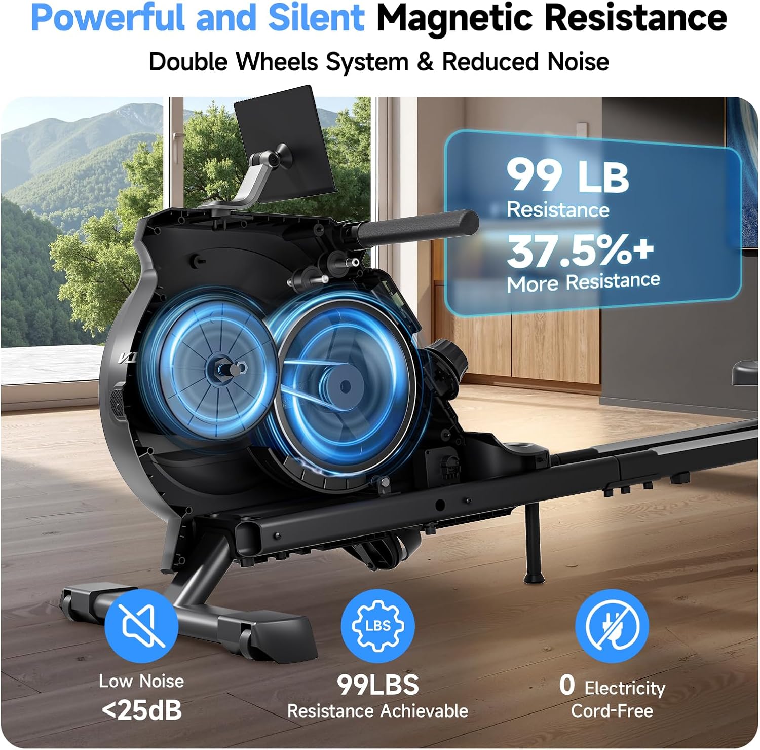 1761086319_Rowing-Machine-for-Home-350-LB-Capacity-16-Level-Silent-Resistance-Magnetic-Rowing-Machines-for-Home-Foldable-Full-Body-Workout-Compact-Rowing-Machine-for-Cardio-Strength-with-APP-Support.jpg Rowing Machine for Home, 350 LB Capacity, 16-Level Silent Resistance, Magnetic Rowing Machines for Home Foldable, Full-Body Workout Compact Rowing Machine for Cardio & Strength with APP Support - Image 3