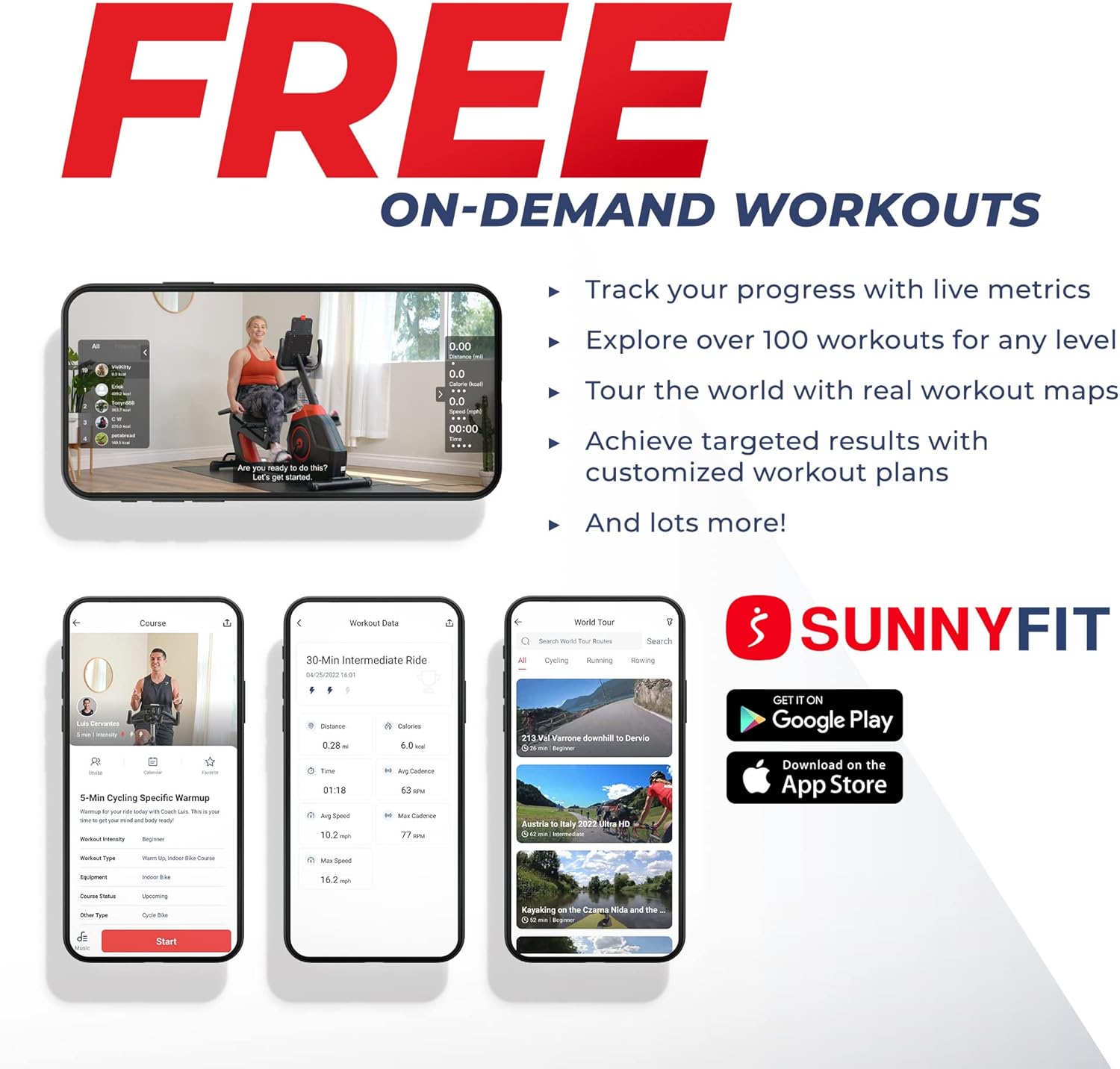 1761086732_Sunny-Health-Fitness-Smart-Recumbent-Bike-Full-Body-Home-Training-with-ArmLeg-Exercisers-Indoor-Cycling-Workout-Machine-Plus-Adjustable-Seat-Bulit-in-Pulse-Sensors-Free-SunnyFit-App-Connection.jpg Sunny Health & Fitness Smart Recumbent Bike, Full-Body Home Training with Arm/Leg Exercisers, Indoor Cycling Workout Machine Plus Adjustable Seat & Bulit-in Pulse Sensors, Free SunnyFit App Connection - Image 3