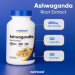 Nutricost Ashwagandha Herbal Supplement 600mg, 120 Capsules - Vegetarian, Non-GMO, Gluten Free, Ashwagandha Root - Image 6
