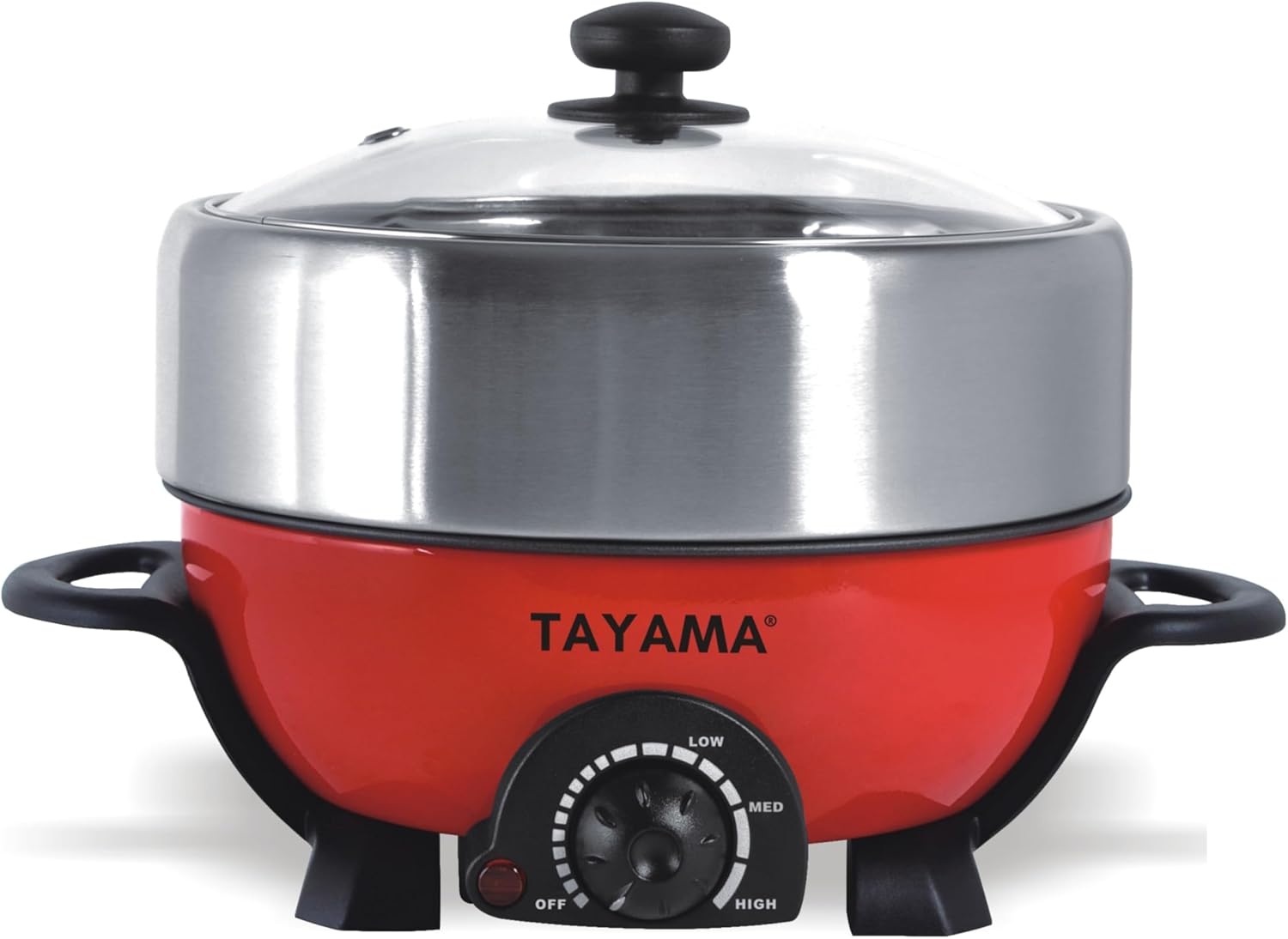 1761096760_Shabu-and-Grill-3-Qt.-Red-Electric-Multi-Cooker-with-Stainless-Steel-Pot.jpg Shabu and Grill 3 Qt. Red Electric Multi-Cooker with Stainless Steel Pot - Image 4