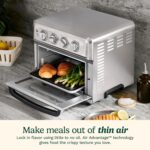 Cuisinart Air Fryer Toaster Oven with Grill, 1800W 8-1 Air Fryer Oven with Bake, Convection Bake, Grill, Broil and Warm Options, Large Capacity, 60-Minute Timer, TOA-70, Stainless Steel - Image 5