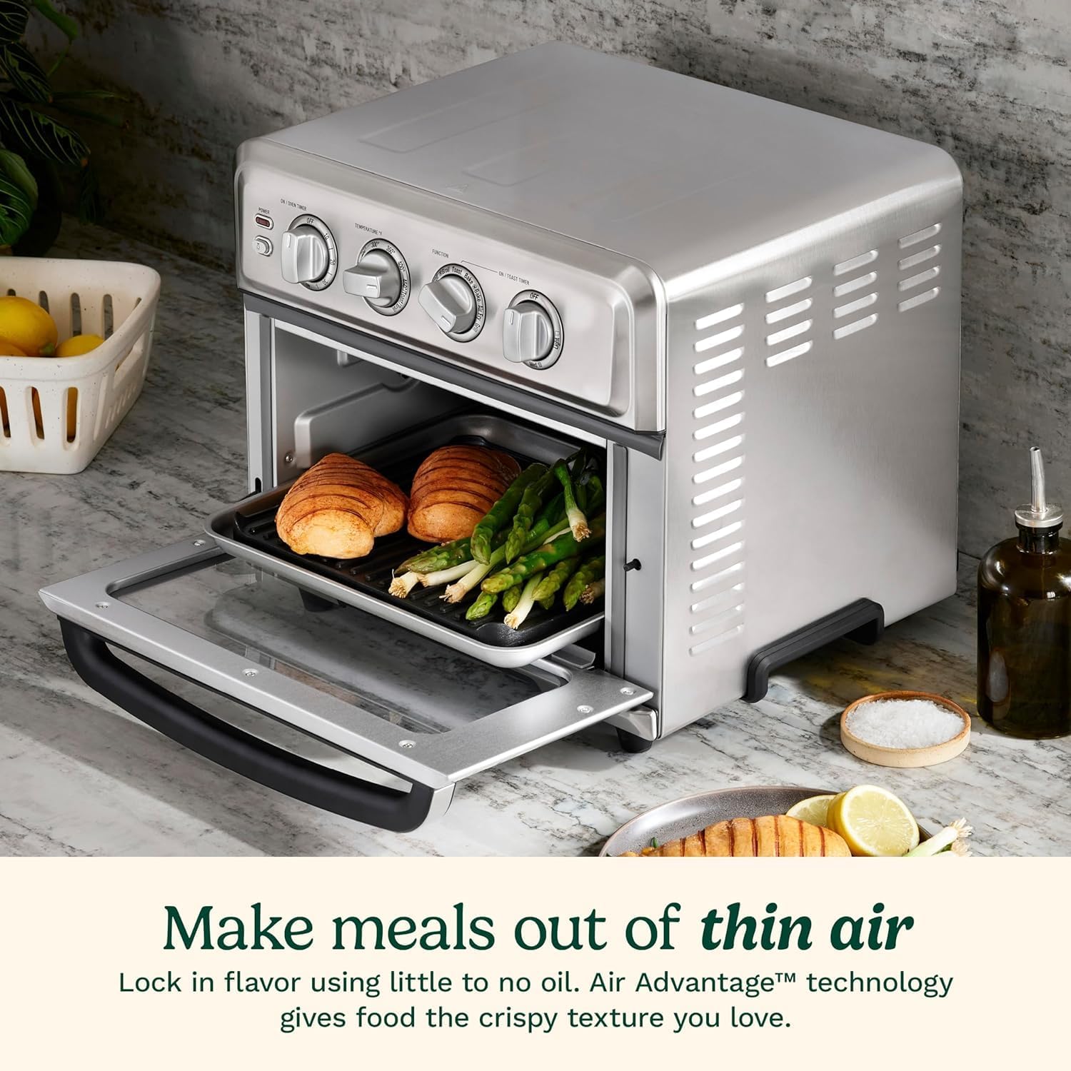 1761097905_Cuisinart-Air-Fryer-Toaster-Oven-with-Grill-1800W-8-1-Air-Fryer-Oven-with-Bake-Convection-Bake-Grill-Broil-and-Warm-Options-Large-Capacity-60-Minute-Timer-TOA-70-Stainless-Steel.jpg Cuisinart Air Fryer Toaster Oven with Grill, 1800W 8-1 Air Fryer Oven with Bake, Convection Bake, Grill, Broil and Warm Options, Large Capacity, 60-Minute Timer, TOA-70, Stainless Steel - Image 5