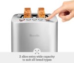Breville BTA820XL Die-Cast Smart Toaster, 2 Slice, Brushed Stainless Steel - Image 3