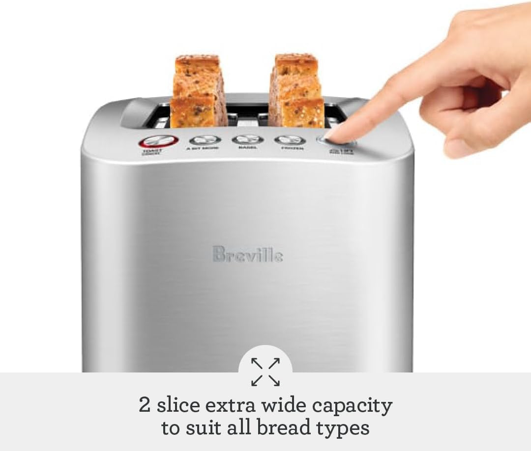 1761098176_Breville-BTA820XL-Die-Cast-Smart-Toaster-2-Slice-Brushed-Stainless-Steel.jpg Breville BTA820XL Die-Cast Smart Toaster, 2 Slice, Brushed Stainless Steel - Image 3