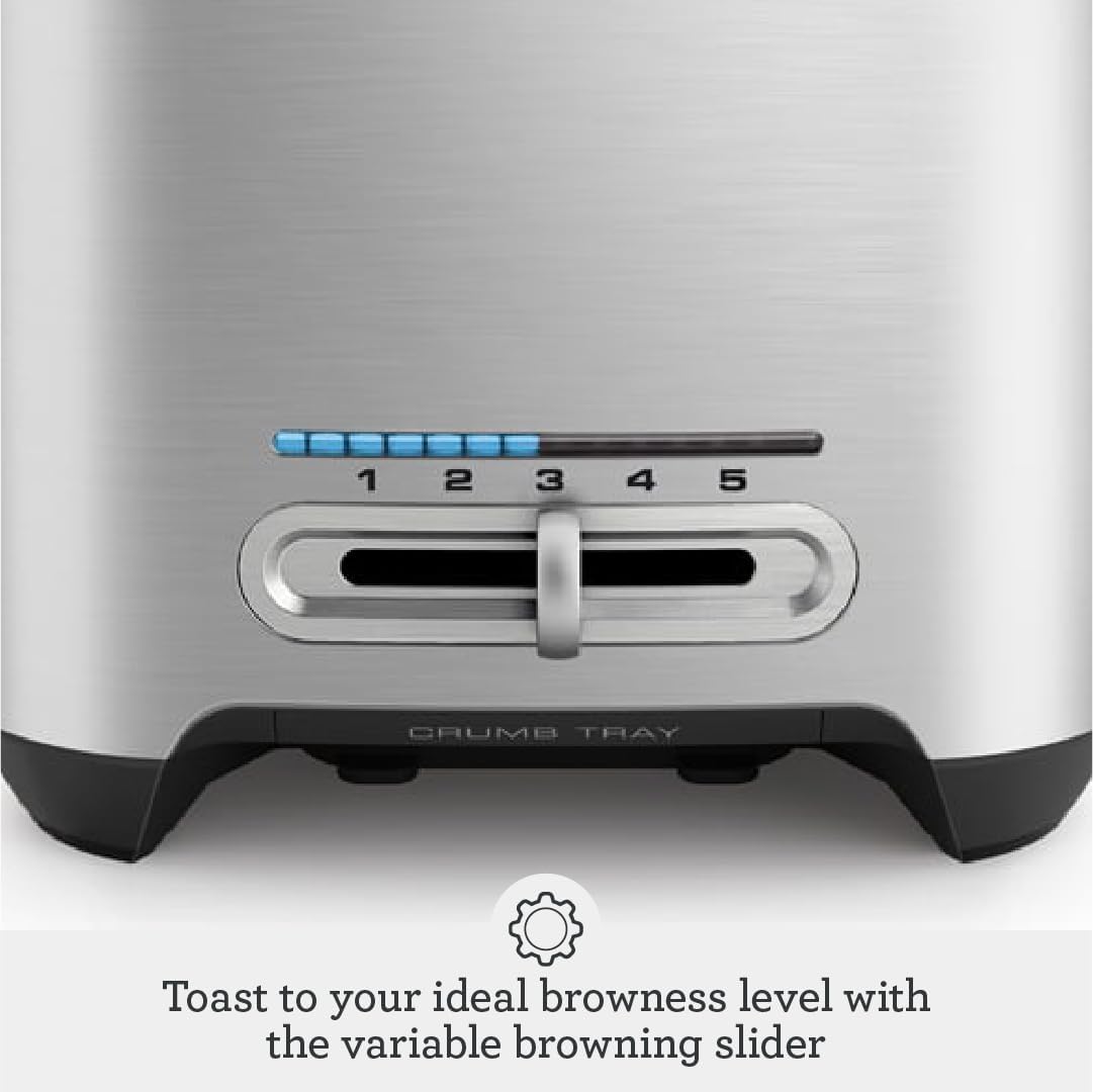 1761098177_Breville-BTA820XL-Die-Cast-Smart-Toaster-2-Slice-Brushed-Stainless-Steel.jpg Breville BTA820XL Die-Cast Smart Toaster, 2 Slice, Brushed Stainless Steel - Image 4