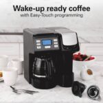 Hamilton Beach FlexBrew Trio 2-Way Coffee Maker, Compatible with K-Cup Pods or Grounds, Combo, Single Serve & Full 12c Pot, Black - Fast Brewing (49902) - Image 6