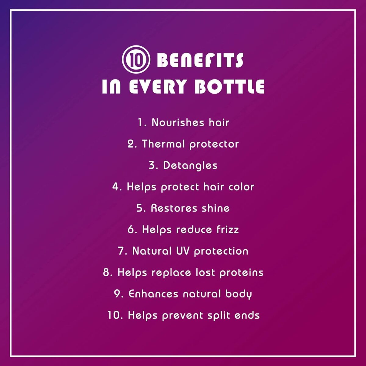 It's a 10 Haircare Miracle Leave-In product, 10 fl. oz. - Image 5