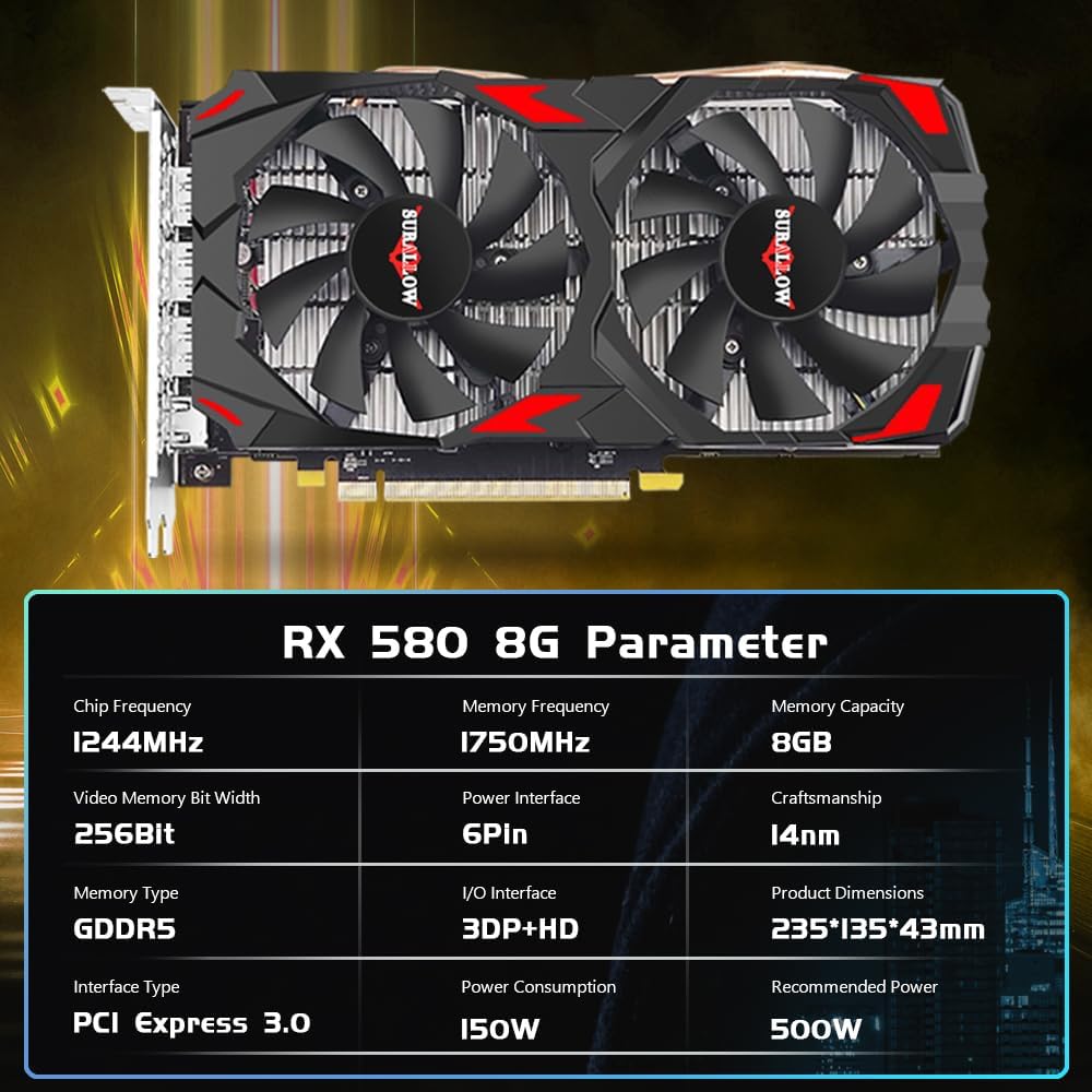 1761121686_RX-580-8GB-Graphics-Card-2048SPGDDR5256-Bit-Graphics-Card-for-Gaming-PCPCIE-3.0Twin-Freeze-Fans-Computer-Video-Card-with-HDMIDPPorts.jpg RX 580 8GB Graphics Card, 2048SP,GDDR5,256 Bit Graphics Card for Gaming PC,PCIE 3.0,Twin Freeze Fans Computer Video Card with HDMI/DP/Ports - Image 3
