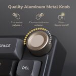 RK ROYAL KLUDGE R65 Wired Gaming Keyboard with Volume Knob, 60% Percent RGB Backlit Mechanical Keyboard Gasket Mount with PBT Keycaps, MDA Profile, QMK/VIA, 66 Keys Hot Swappable Cream Switch, Black - Image 4