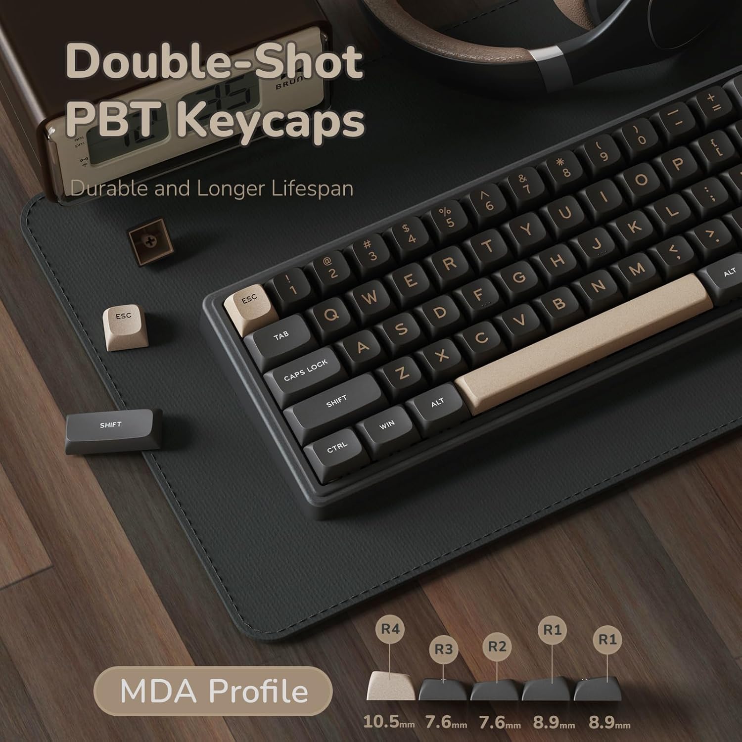 1761122508_RK-ROYAL-KLUDGE-R65-Wired-Gaming-Keyboard-with-Volume-Knob-60-Percent-RGB-Backlit-Mechanical-Keyboard-Gasket-Mount-with-PBT-Keycaps-MDA-Profile-QMKVIA-66-Keys-Hot-Swappable-Cream-Switch-Black.jpg RK ROYAL KLUDGE R65 Wired Gaming Keyboard with Volume Knob, 60% Percent RGB Backlit Mechanical Keyboard Gasket Mount with PBT Keycaps, MDA Profile, QMK/VIA, 66 Keys Hot Swappable Cream Switch, Black - Image 5