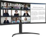 LG 34WR55QK-B 34-inch UltraWide WQHD (3440 x 1440) Curved Computer Monitor, 100Hz, 5ms, HDR10, Reader Mode, HDMI, DisplayPort, USB Type-C, Tilt/Height Adjustable Stand, Black - Image 4