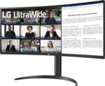 LG 34WR55QK-B 34-inch UltraWide WQHD (3440 x 1440) Curved Computer Monitor, 100Hz, 5ms, HDR10, Reader Mode, HDMI, DisplayPort, USB Type-C, Tilt/Height Adjustable Stand, Black - Image 5