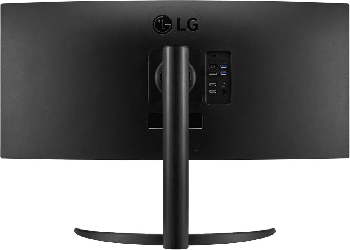LG 34WR55QK-B 34-inch UltraWide WQHD (3440 x 1440) Curved Computer Monitor, 100Hz, 5ms, HDR10, Reader Mode, HDMI, DisplayPort, USB Type-C, Tilt/Height Adjustable Stand, Black - Image 8