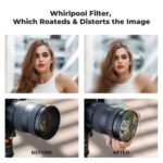 K&F CONCEPT 82mm Spiral Halo Camera Lens Filter, Premium Optical Glass Halo Swirl Special Effect Filter with Cleaning Cloth for Camera Lens - Image 5