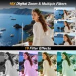 Dual Screen 5K Digital Camera for Vlogging, 80MP WiFi Camera with Front Display, 18X Zoom, Fill Light, Includes 64GB Card & 2 Batteries - Image 6