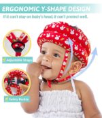 Baby Head Protector - Baby Helmet for Crawling Walking Running - No Bumps and Soft Cushion - Adjustable Protective Cap Infant Baby Safety Headguard - Toddler Helmets 6-12 Months 1-2 Years Old - Image 5