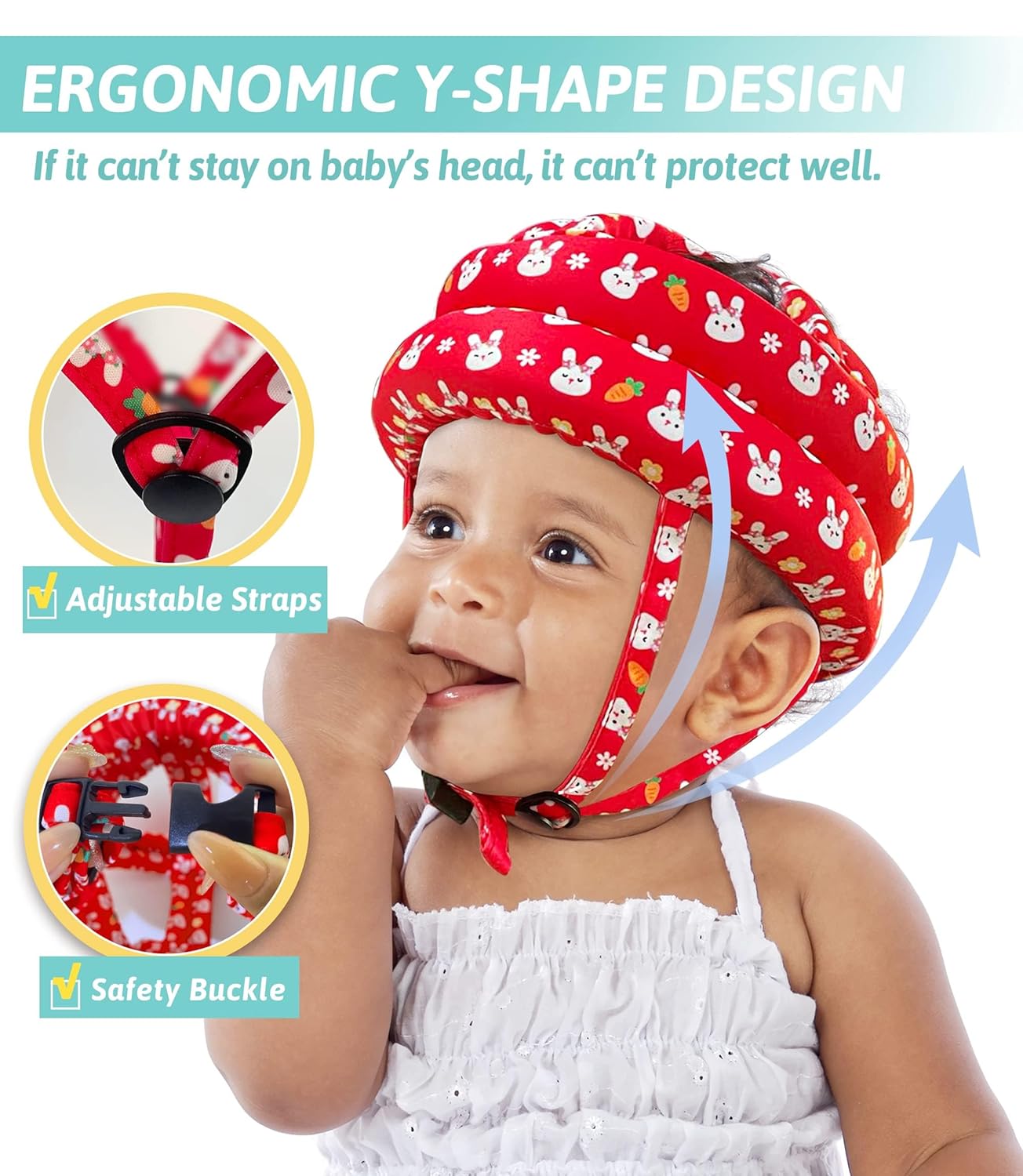 1761124557_Baby-Head-Protector-Baby-Helmet-for-Crawling-Walking-Running-No-Bumps-and-Soft-Cushion-Adjustable-Protective-Cap-Infant-Baby-Safety-Headguard-Toddler-Helmets-6-12-Months-1-2-Years-Old.jpg Baby Head Protector - Baby Helmet for Crawling Walking Running - No Bumps and Soft Cushion - Adjustable Protective Cap Infant Baby Safety Headguard - Toddler Helmets 6-12 Months 1-2 Years Old - Image 5