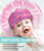 Baby Head Protector - Baby Helmet for Crawling Walking Running - No Bumps and Soft Cushion - Adjustable Protective Cap Infant Baby Safety Headguard - Toddler Helmets 6-12 Months 1-2 Years Old - Image 6