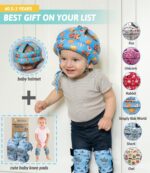 Baby Head Protector - Baby Helmet for Crawling Walking Running - No Bumps and Soft Cushion - Adjustable Protective Cap Infant Baby Safety Headguard - Toddler Helmets 6-12 Months 1-2 Years Old - Image 8