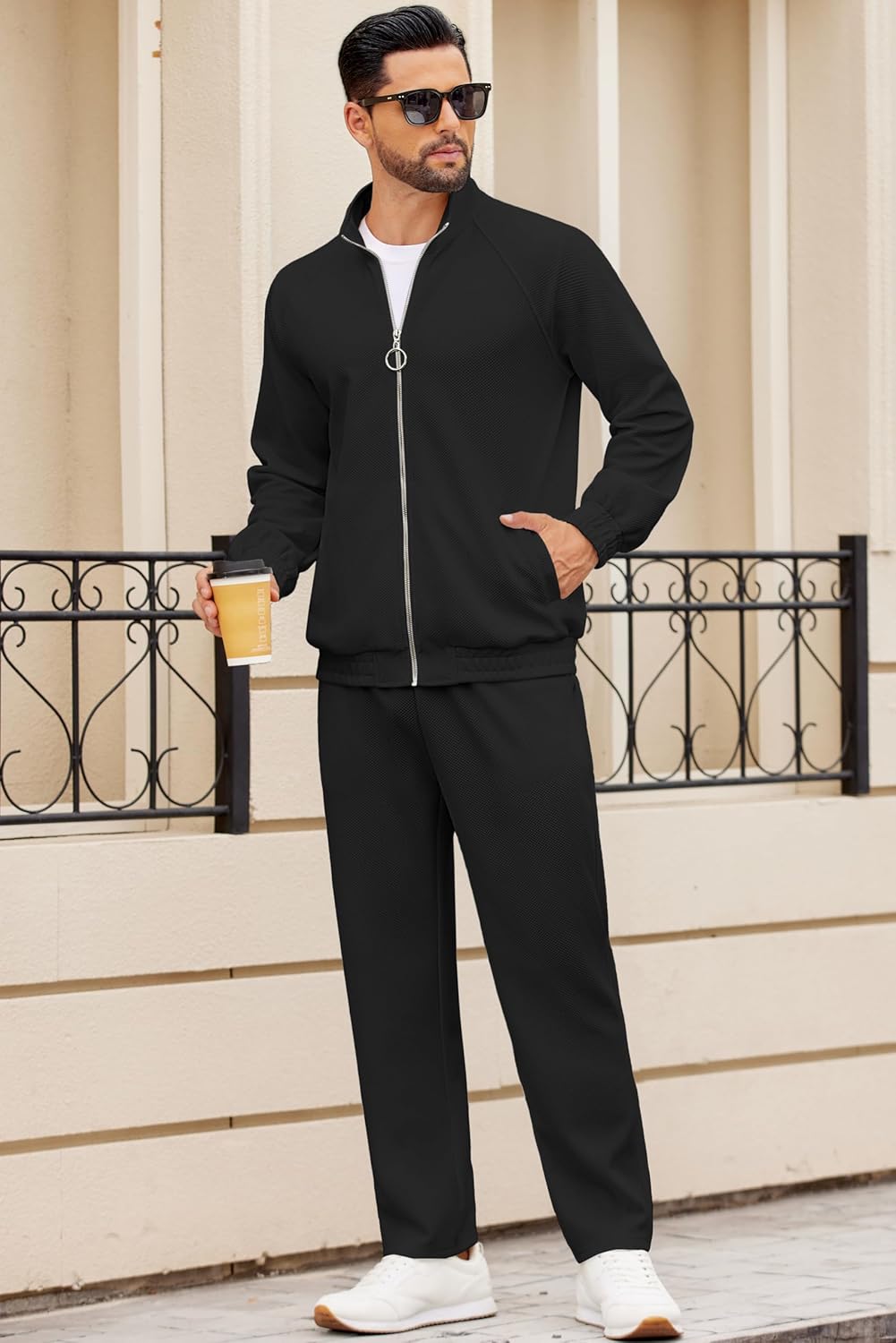 1761126061_COOFANDY-Mens-2-Piece-Tracksuit-Casual-Sweatsuits-Full-Zip-Track-Suits-Jogging-Athletic-Suit-Sets.jpg COOFANDY Mens 2 Piece Tracksuit Casual Sweatsuits Full Zip Track Suits Jogging Athletic Suit Sets - Image 3