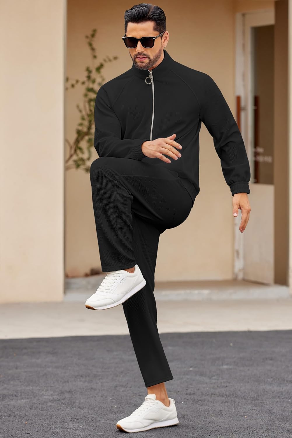 1761126062_COOFANDY-Mens-2-Piece-Tracksuit-Casual-Sweatsuits-Full-Zip-Track-Suits-Jogging-Athletic-Suit-Sets.jpg COOFANDY Mens 2 Piece Tracksuit Casual Sweatsuits Full Zip Track Suits Jogging Athletic Suit Sets - Image 4